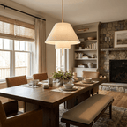 Tiered Empire Fabric Pendant