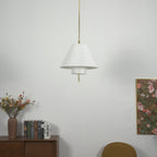 Tiered Empire Fabric Pendant