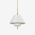 Tiered Empire Fabric Pendant