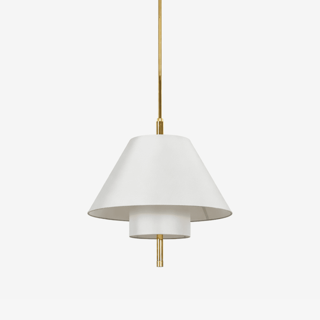 Tiered Empire Fabric Pendant