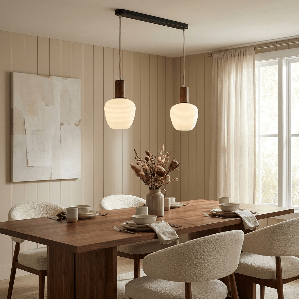 Elowen Fluted Opal Pendant Lamp