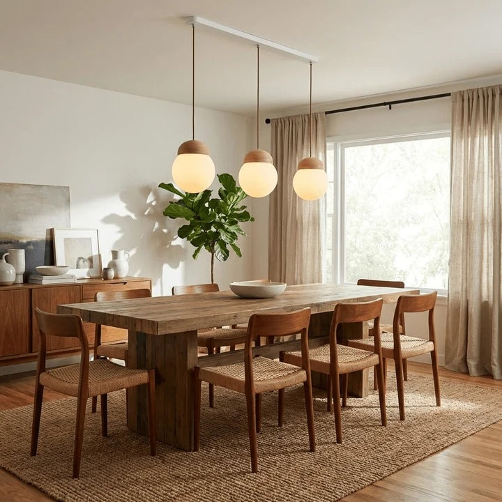 Elowen Fluted Opal Pendant Lamp