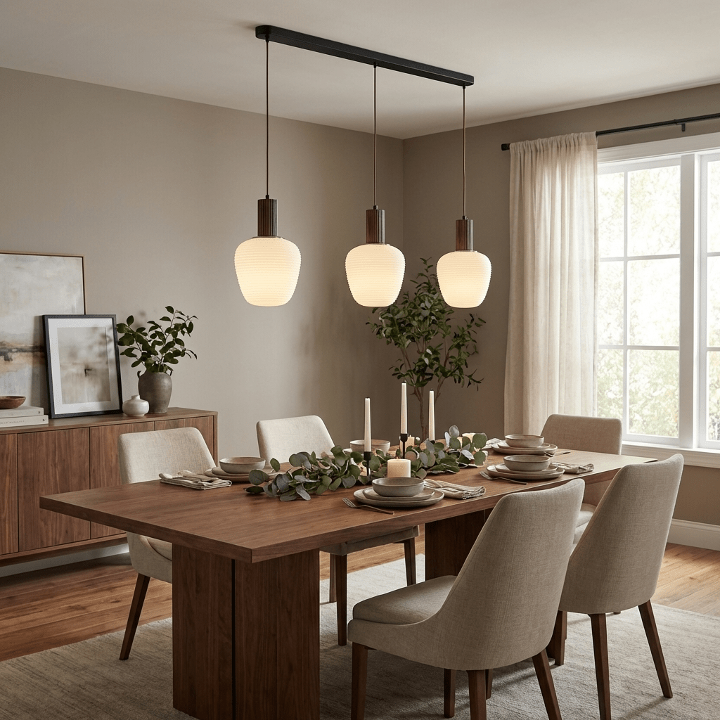 Elowen Fluted Opal Pendant Lamp