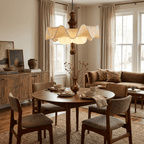 Willow Whisper Scalloped Pendant Lamp