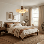 Willow Whisper Scalloped Pendant Lamp