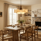 Willow Whisper Scalloped Pendant Lamp