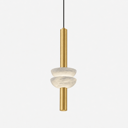 Alabaster Column Pendant Lamp