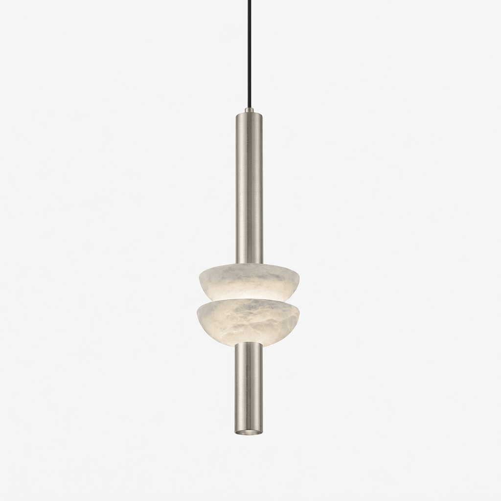 Alabaster Column Pendant Lamp