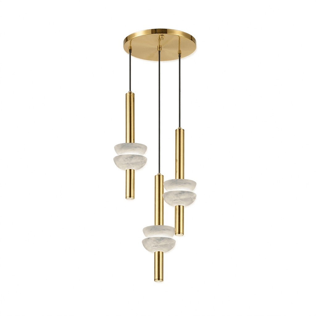 Alabaster Column Pendant Lamp
