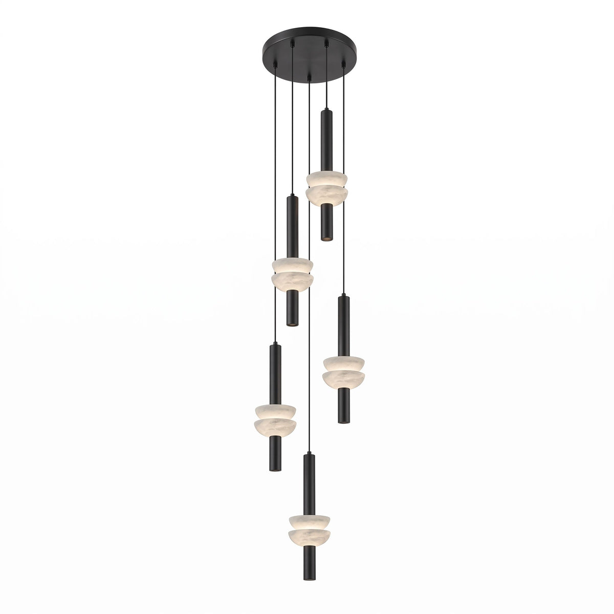 Alabaster Column Pendant Lamp