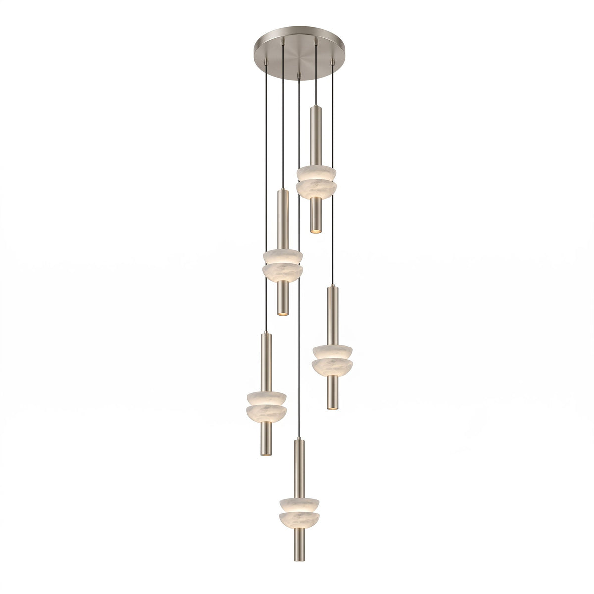 Alabaster Column Pendant Lamp