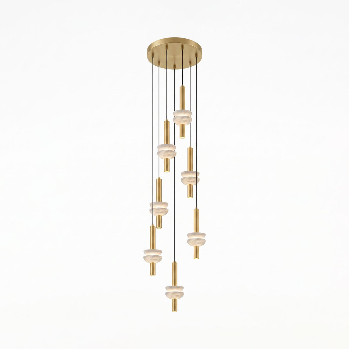 Alabaster Column Pendant Lamp