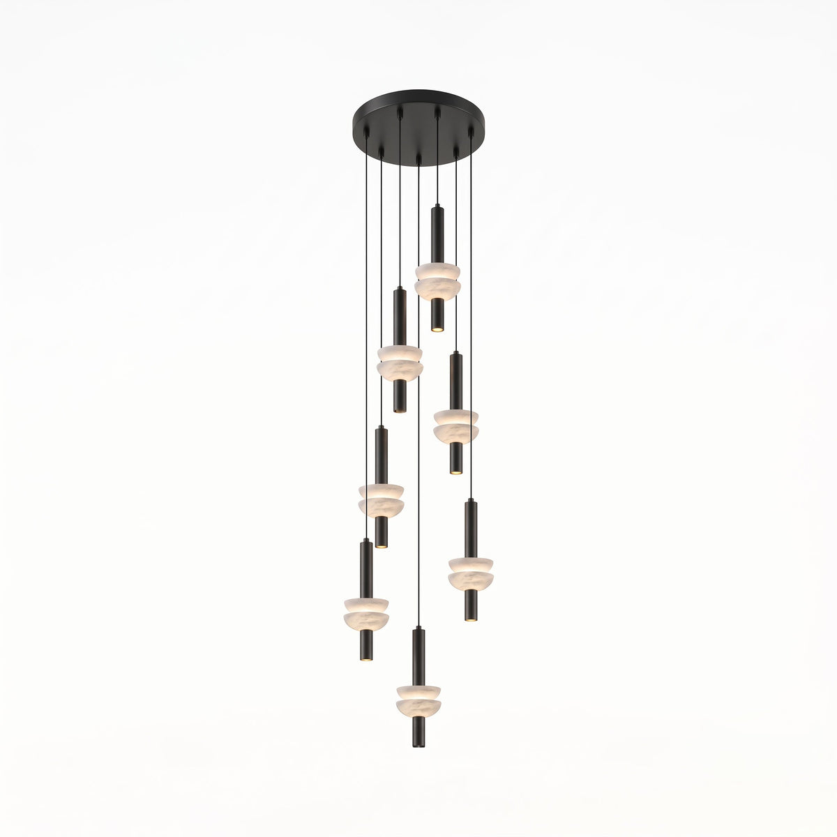 Alabaster Column Pendant Lamp