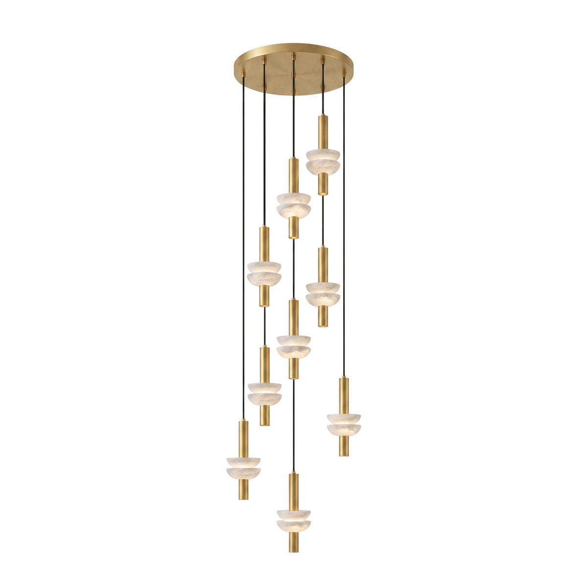 Alabaster Column Pendant Lamp