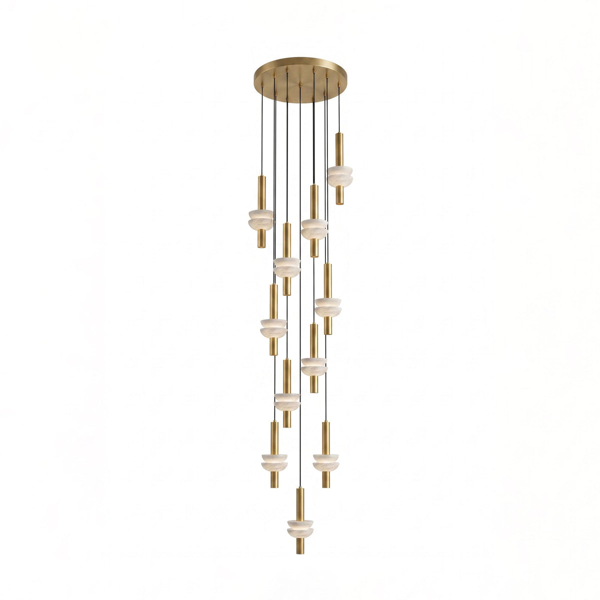 Alabaster Column Pendant Lamp