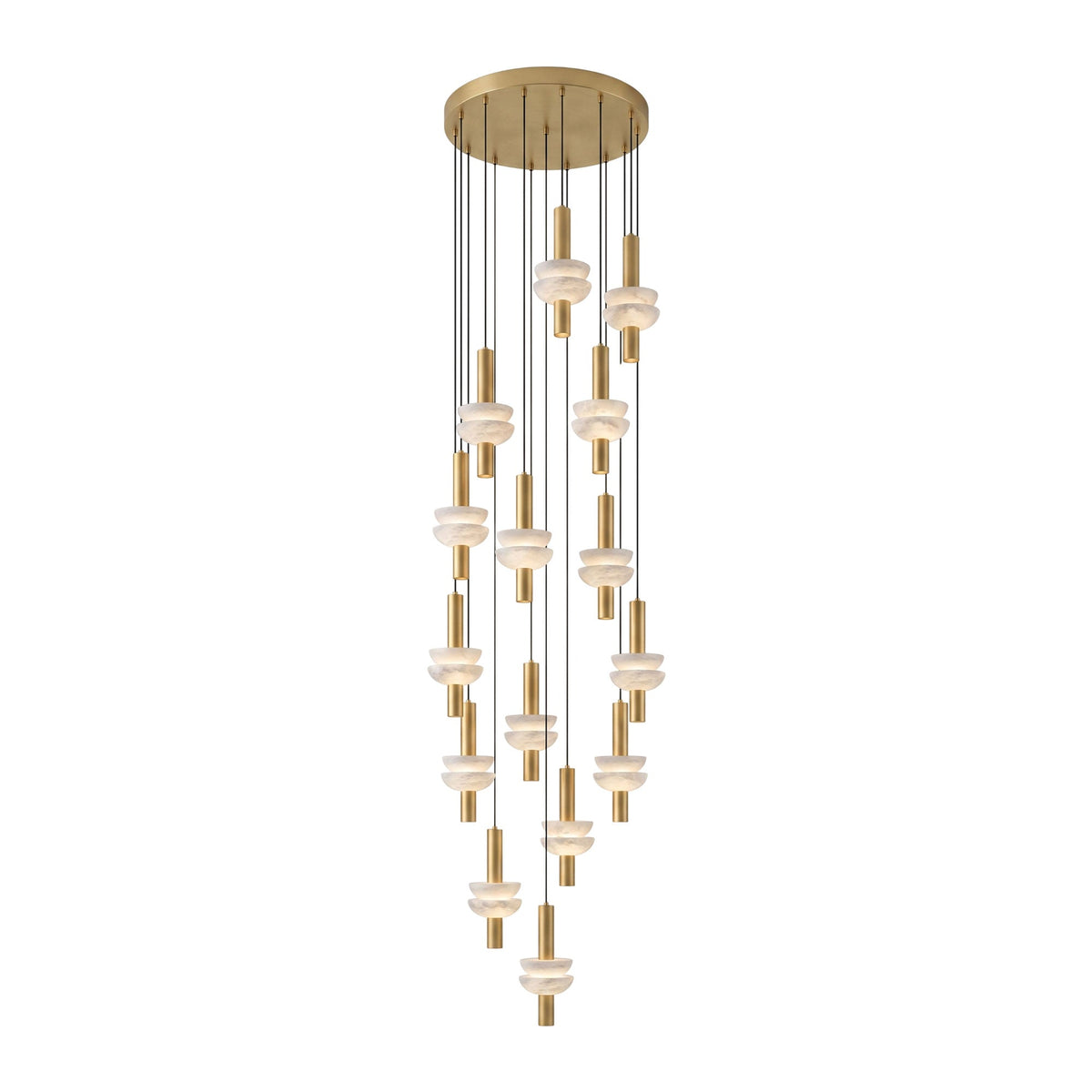 Alabaster Column Pendant Lamp