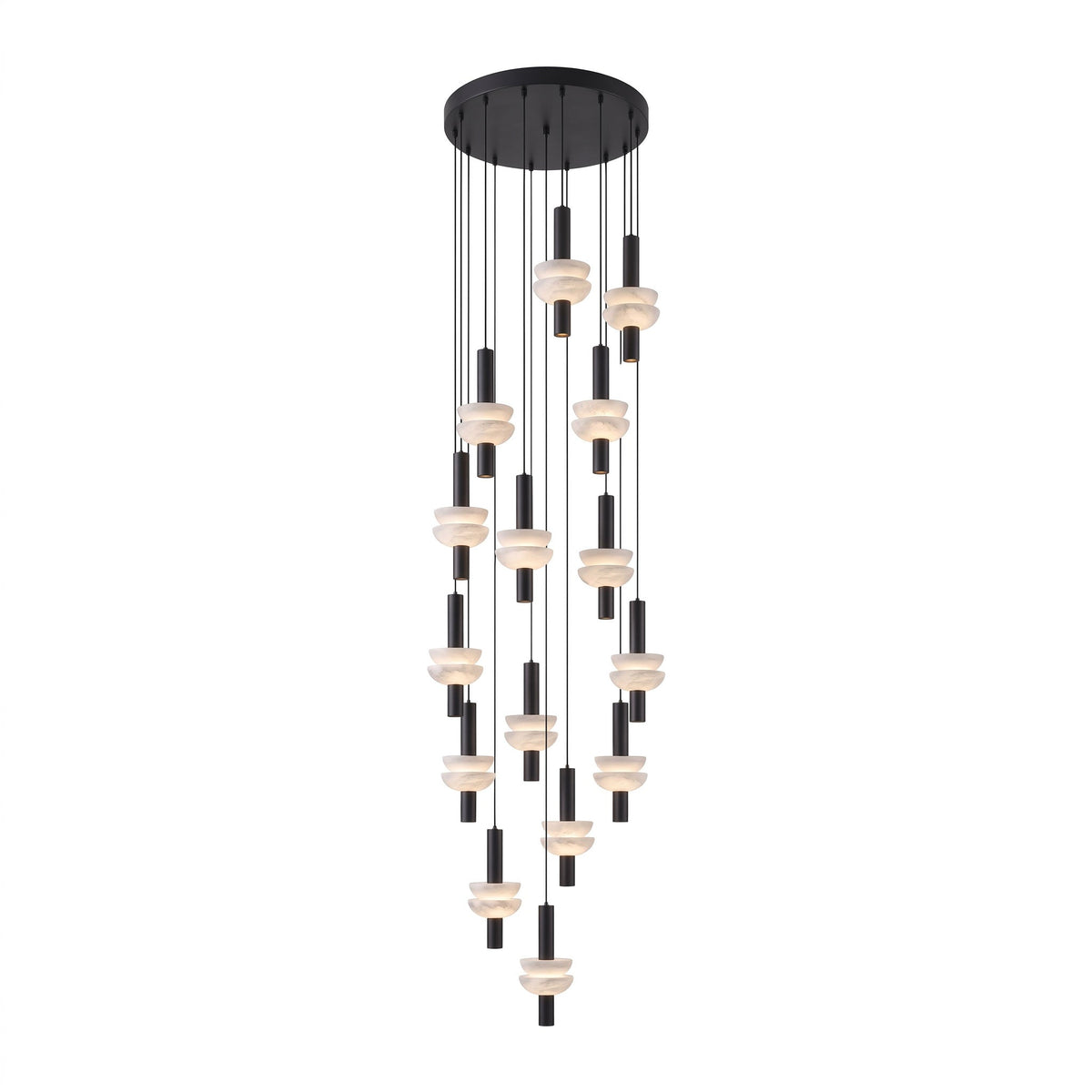 Alabaster Column Pendant Lamp