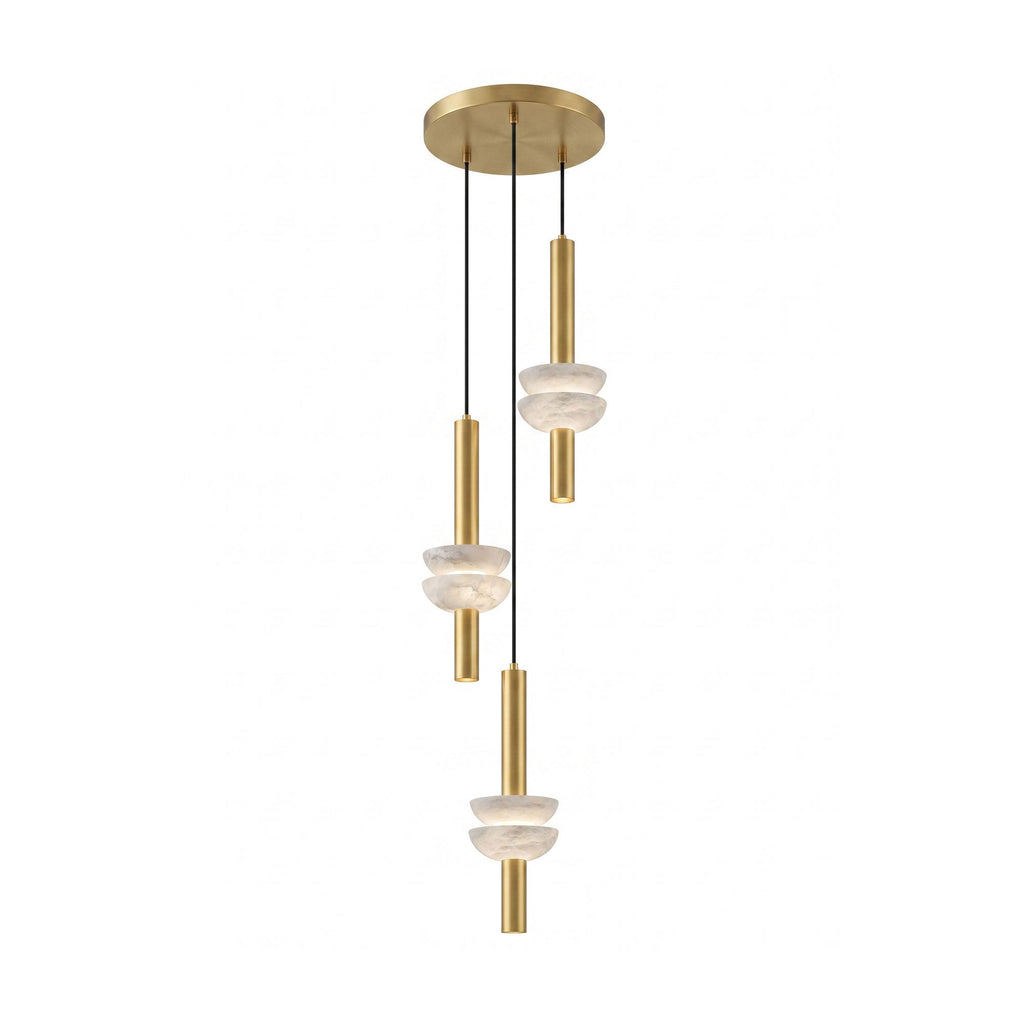 Alabaster Column Pendant Lamp