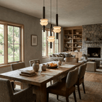 Alabaster Column Pendant Lamp