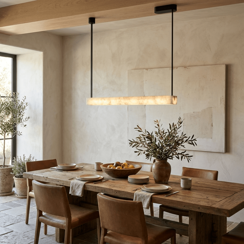 Halia Alabaster Linear Pendant Lamp