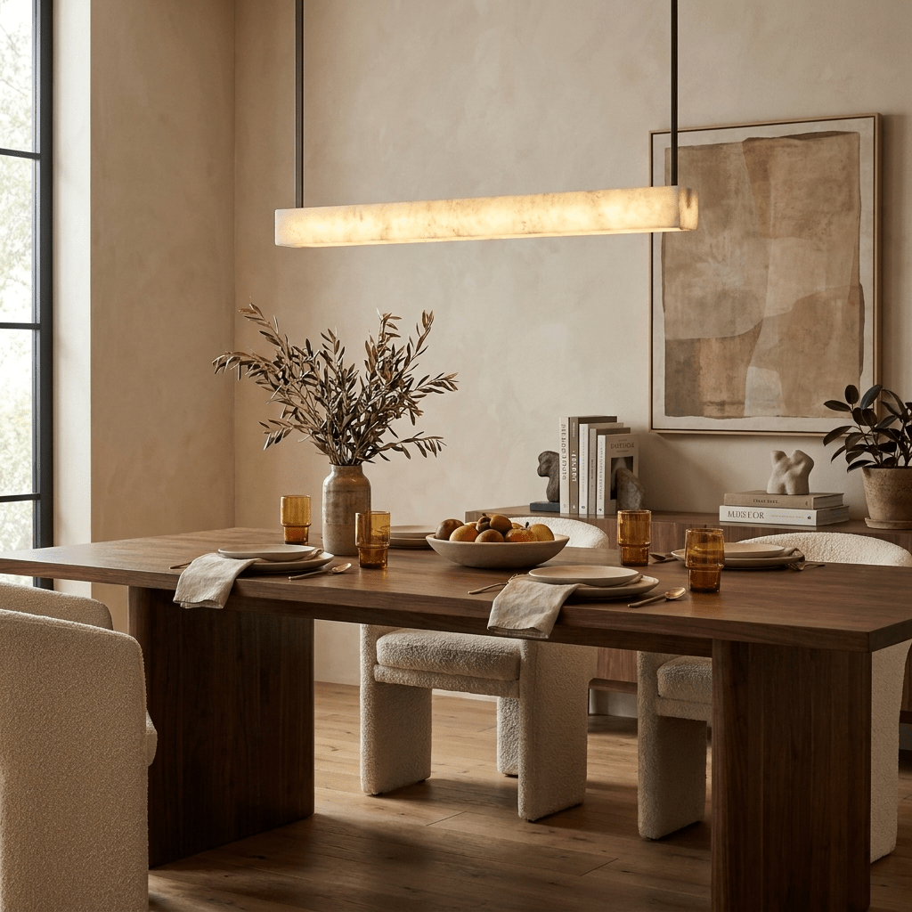 Halia Alabaster Linear Pendant Lamp