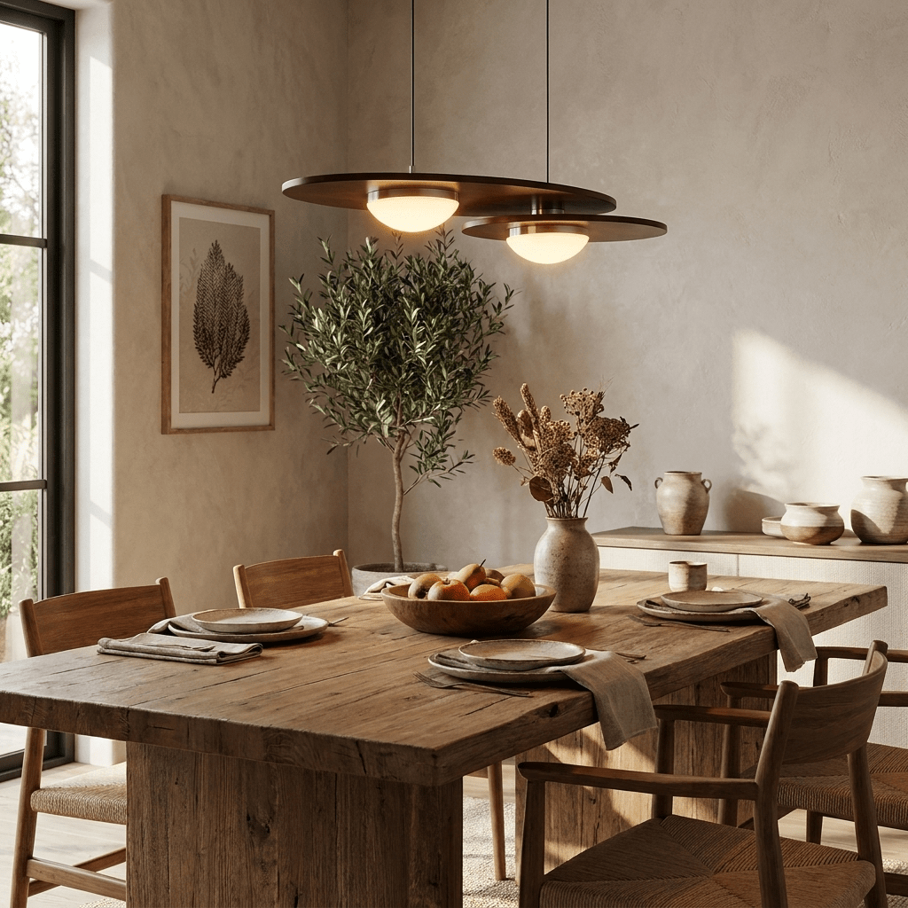 Forma Walnut Linear Pendant Lamp