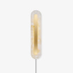 Alabaster Rounded Plug-in Wall Light