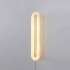 Alabaster Rounded Plug-in Wall Light