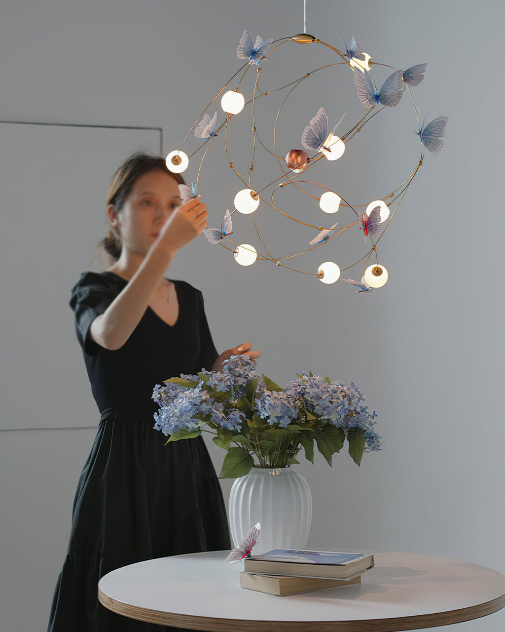 Flutter Orbit Butterfly Chandelier