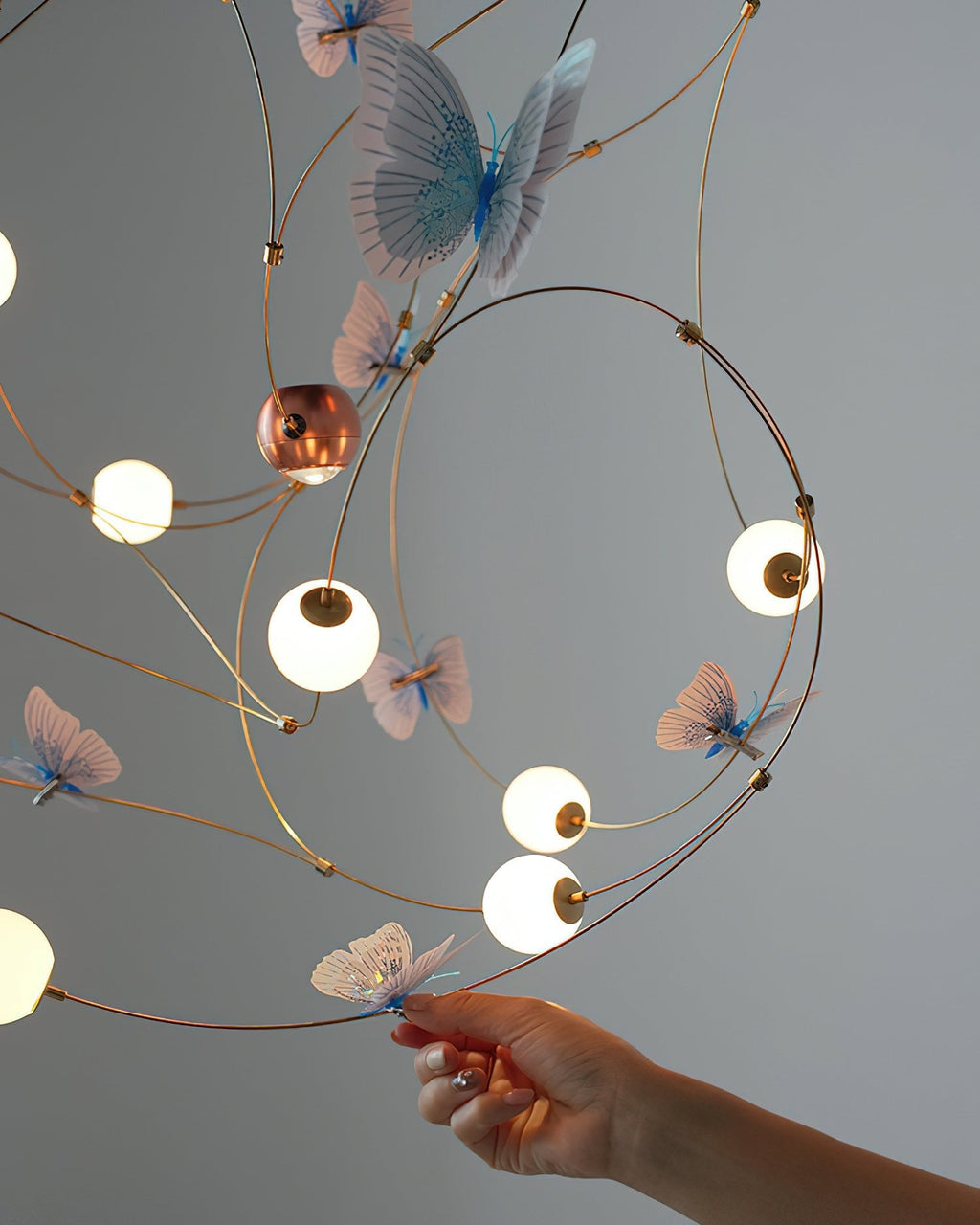 Flutter Orbit Butterfly Chandelier