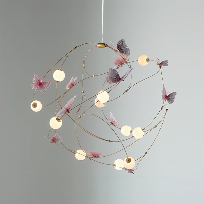 Flutter Orbit Butterfly Chandelier