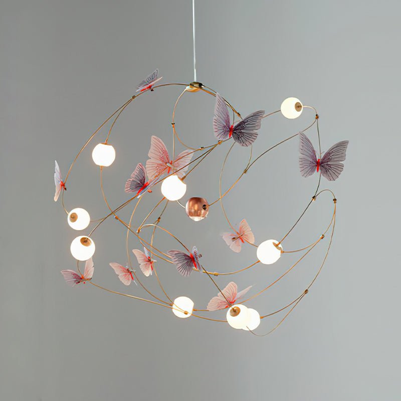 Flutter Orbit Butterfly Chandelier
