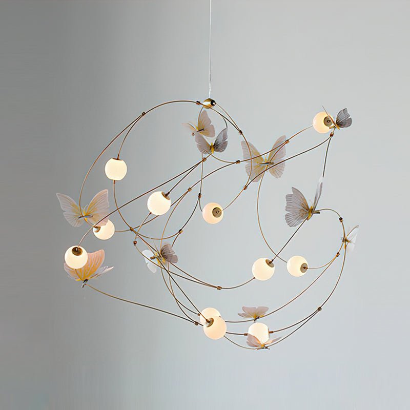 Flutter Orbit Butterfly Chandelier