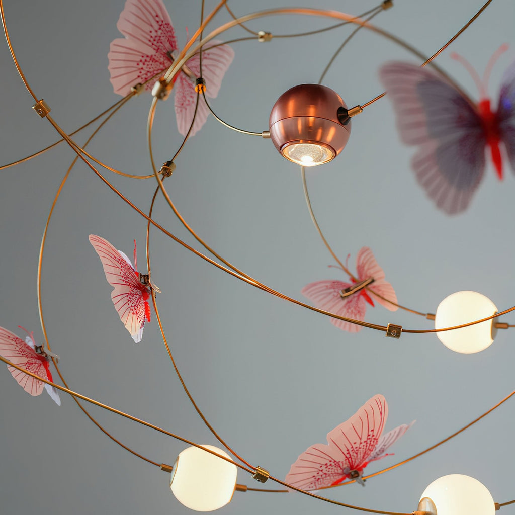 Flutter Orbit Butterfly Chandelier