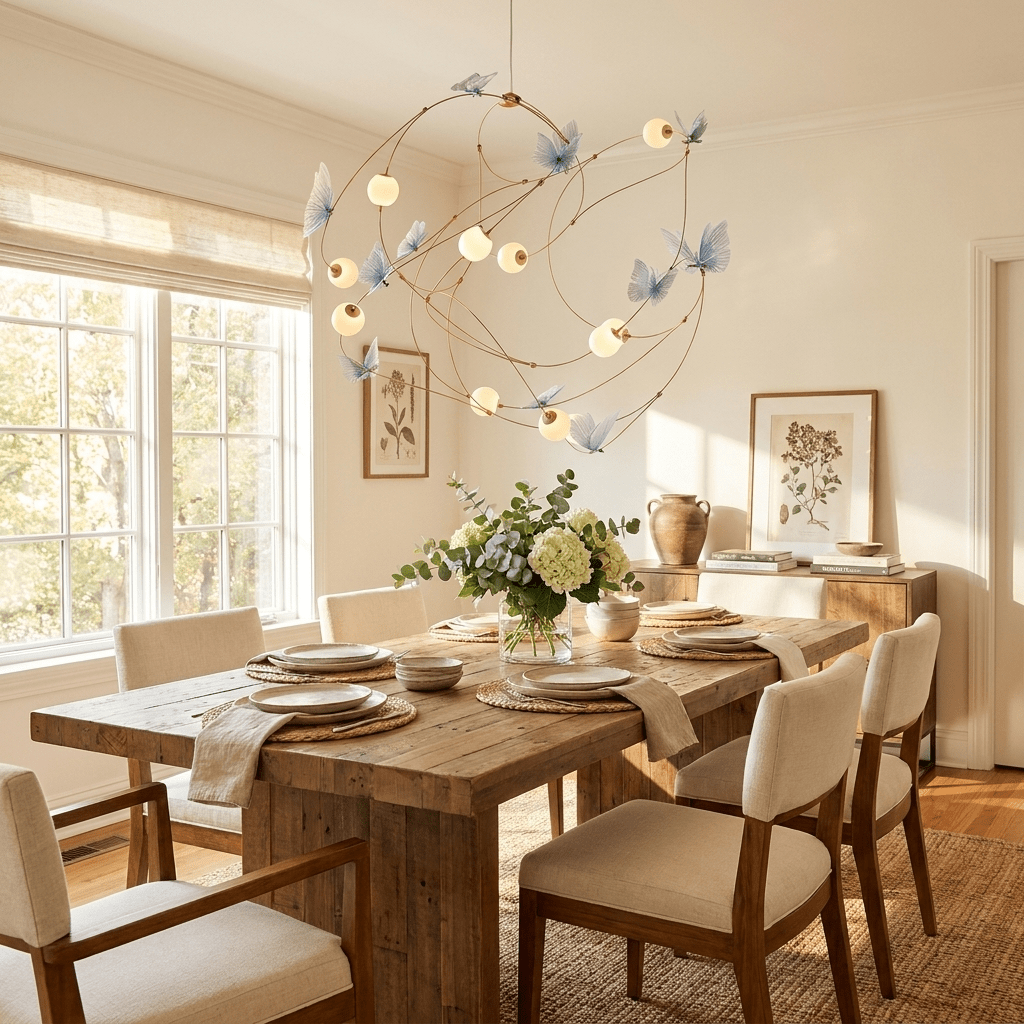 Flutter Orbit Butterfly Chandelier