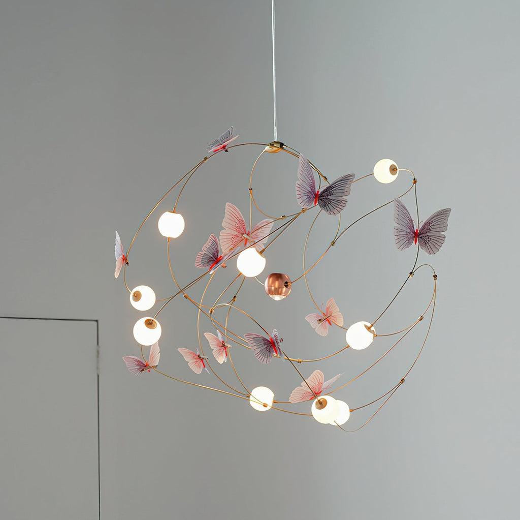 Flutter Orbit Butterfly Chandelier