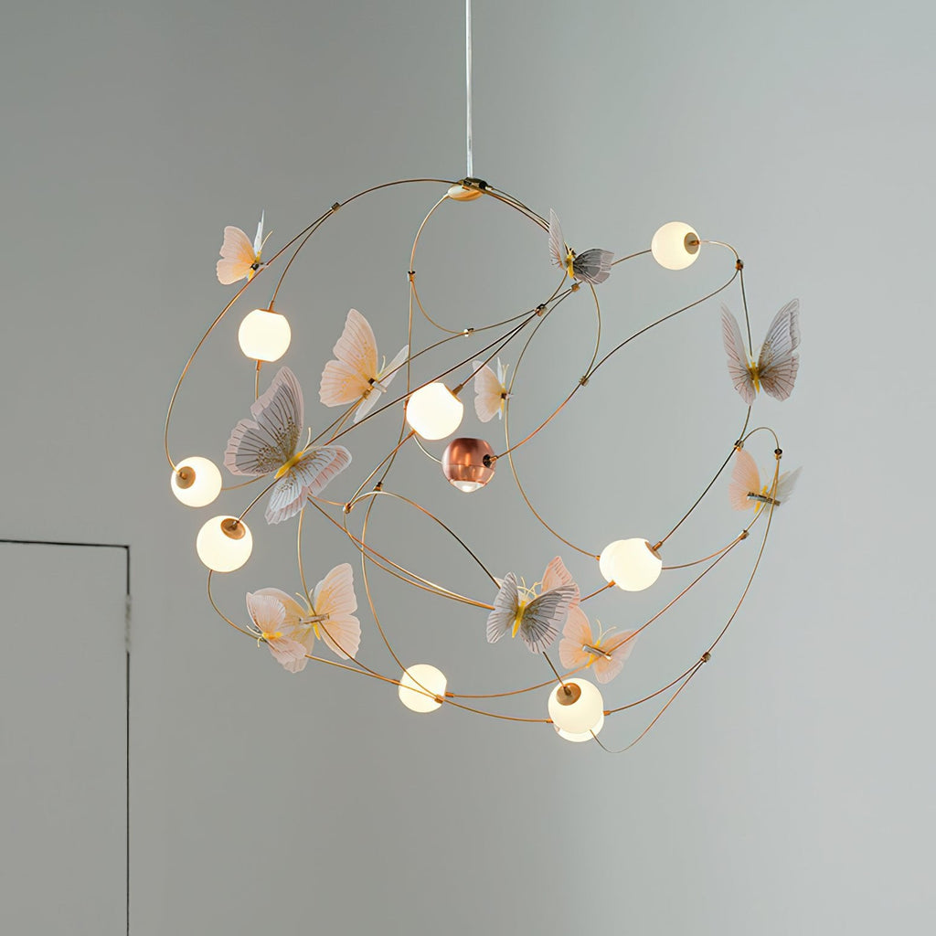 Flutter Orbit Butterfly Chandelier