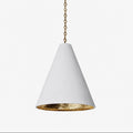 Cuspide Plaster Cone Pendant Light