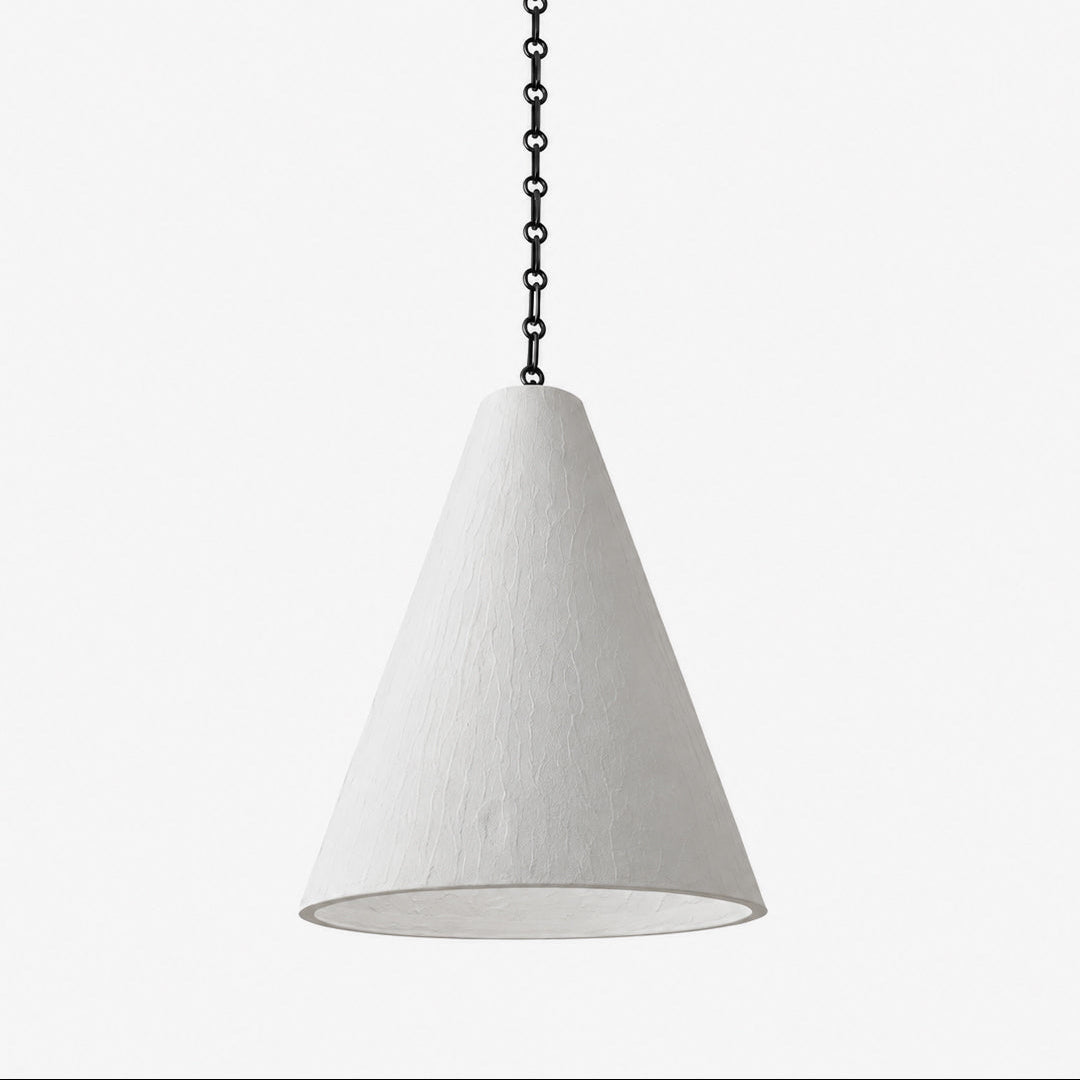 Cuspide Plaster Cone Pendant Light