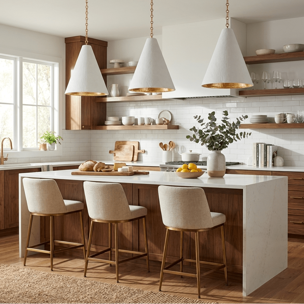 Cuspide Plaster Cone Pendant Light