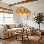 Flora Hemp Rope Flower Pendant Light