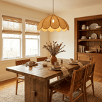 Flora Hemp Rope Flower Pendant Light