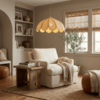 Flora Hemp Rope Flower Pendant Light