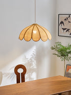 Flora Hemp Rope Flower Pendant Light