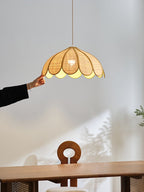 Flora Hemp Rope Flower Pendant Light