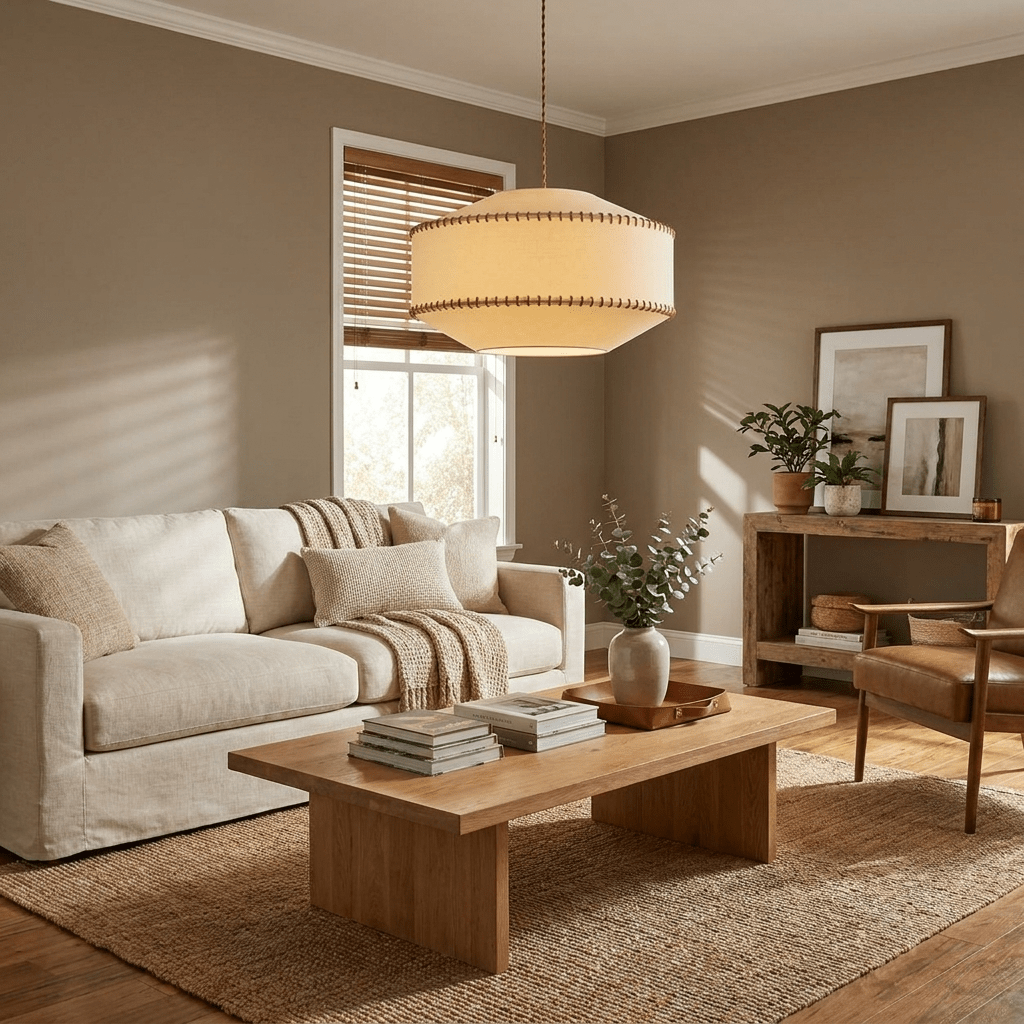 Aveline Stitched Fabric Pendant Light