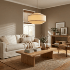 Aveline Stitched Fabric Pendant Light