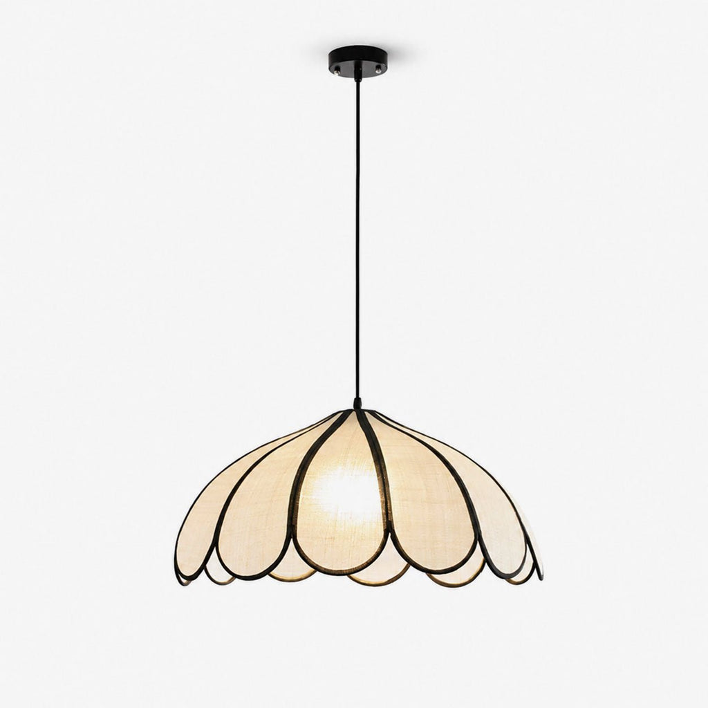 Lotus Petal Fabric Pendant Light