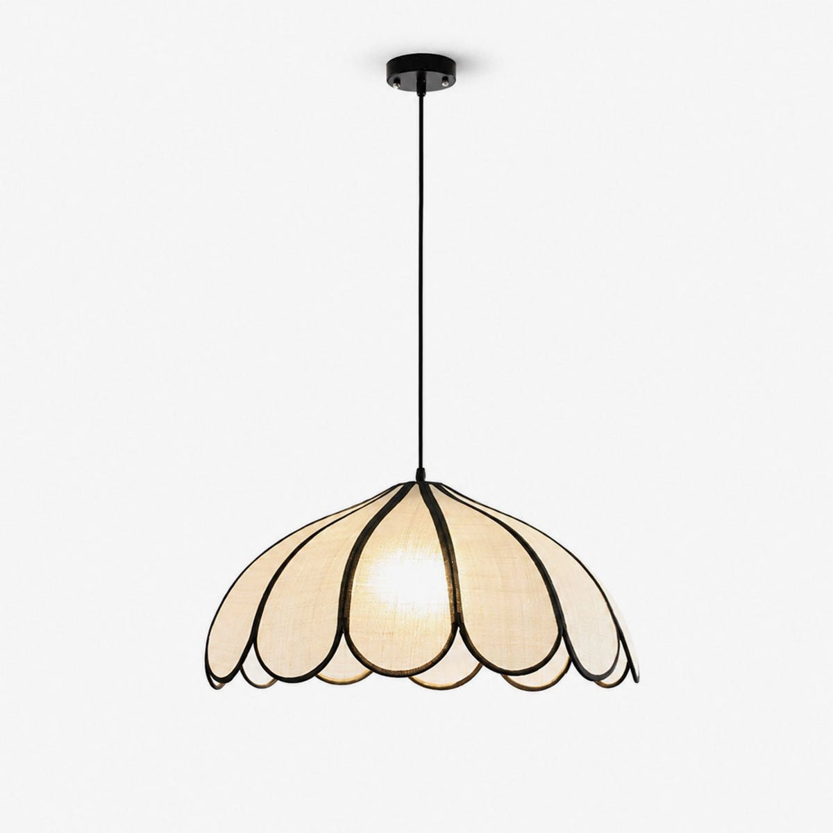 Lotus Petal Fabric Pendant Light