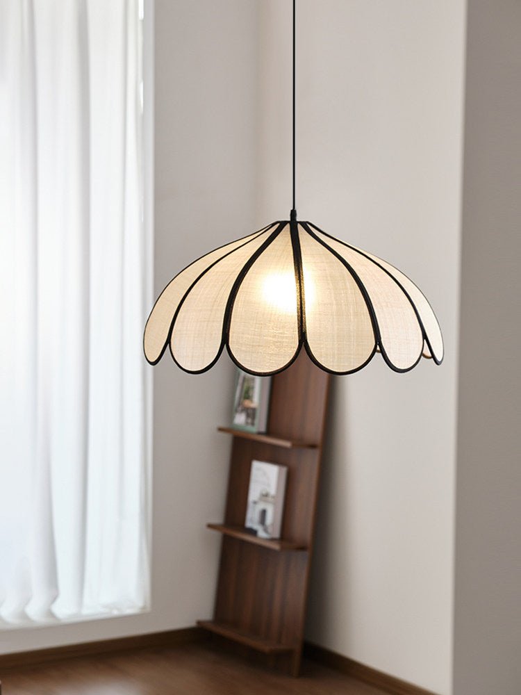 Lotus Petal Fabric Pendant Light